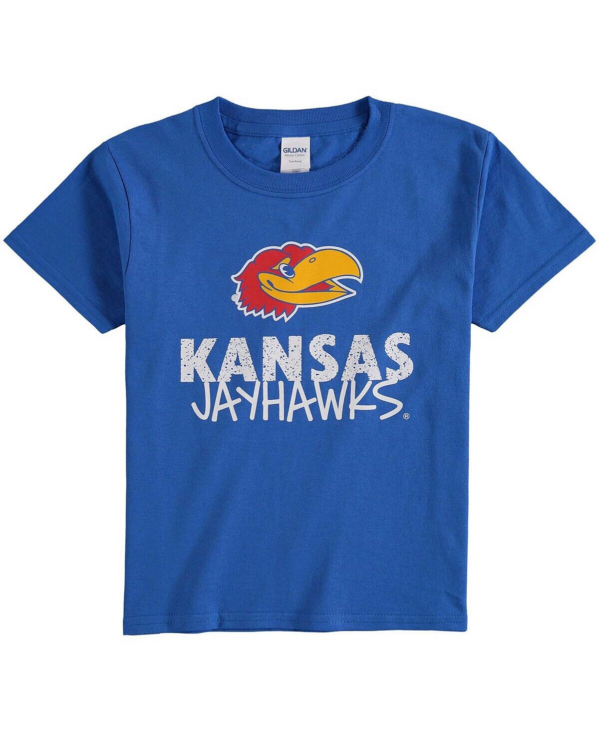 

Футболка с логотипом команды Big Boys Royal Kansas Jayhawks Two Feet Ahead
