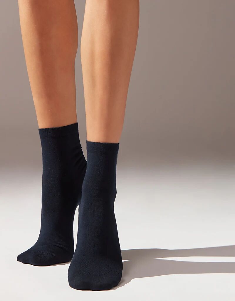 

Короткие носки Calzedonia с отделкой синего цвета