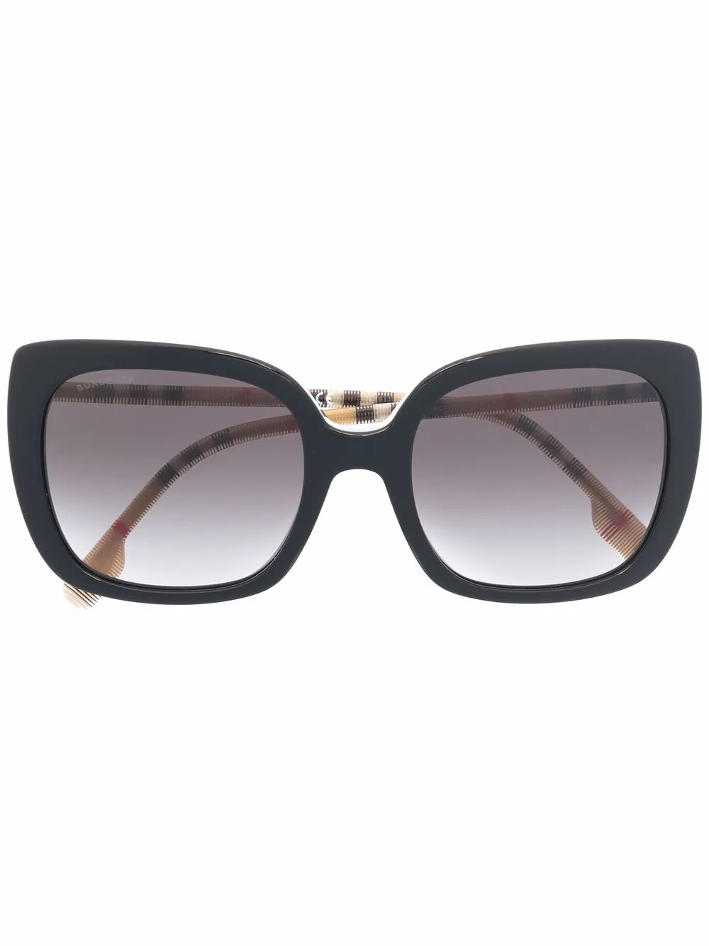 

Солнцезащитные очки в квадратной оправе Burberry Eyewear, черный