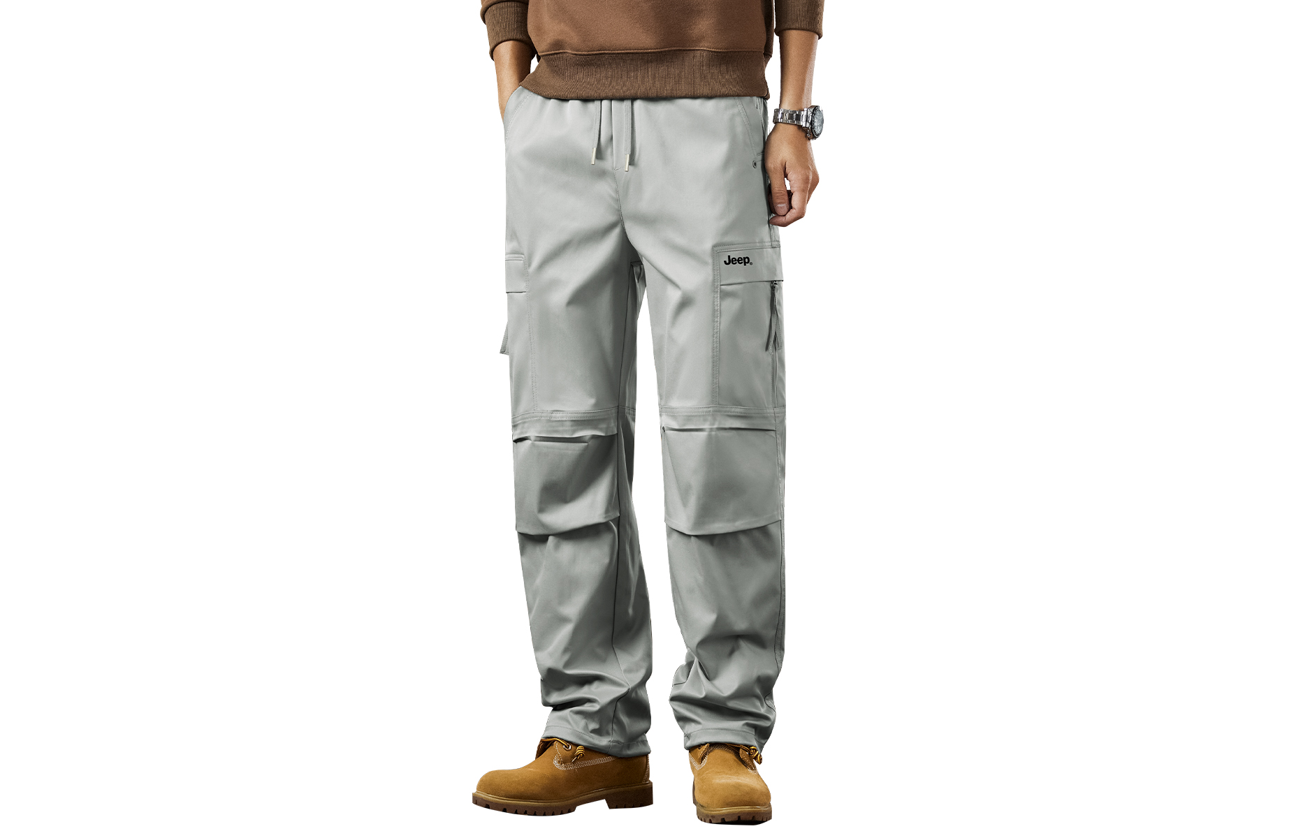 

Повседневные брюки унисекс Moderate Cargo Pants Jeep, paris серый (summer thin)