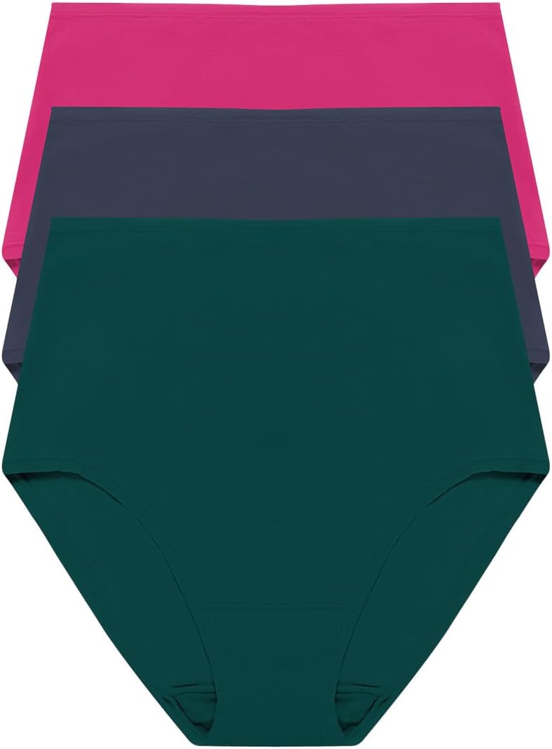 

Трусы Natori Bliss Bare Cotton High Waist Brief 3-Pack, цвет Elm/Vintage Navy/Sakura