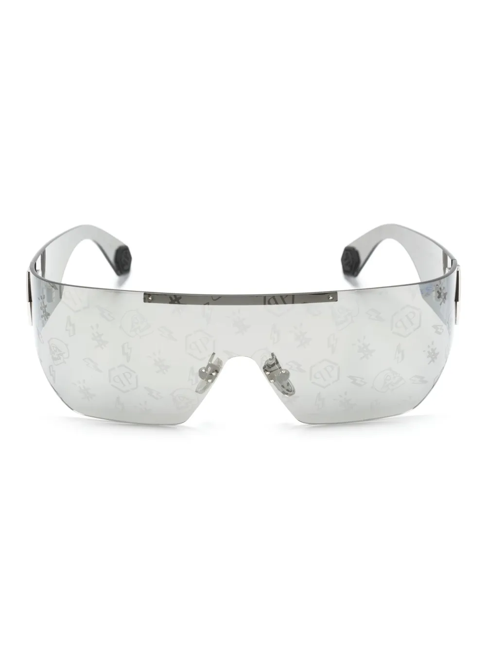 

Солнцезащитные очки Plein Hero с логотипом Philipp Plein Eyewear, черный