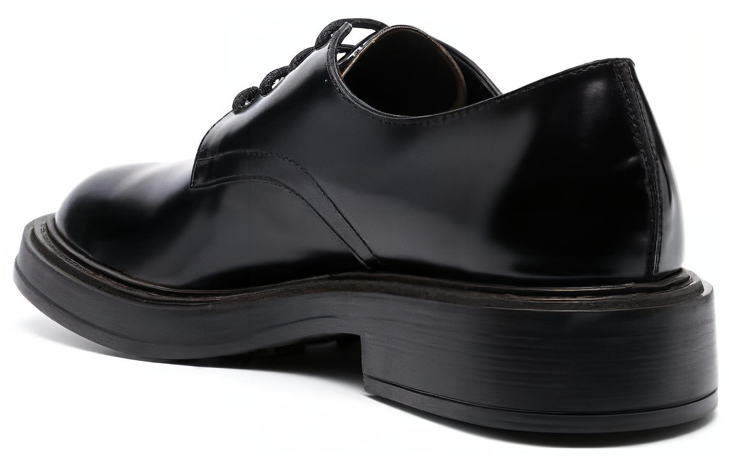 Туфли-оксфорды TOD'S с миндалевидным мысом и шнуровкой — фото 4