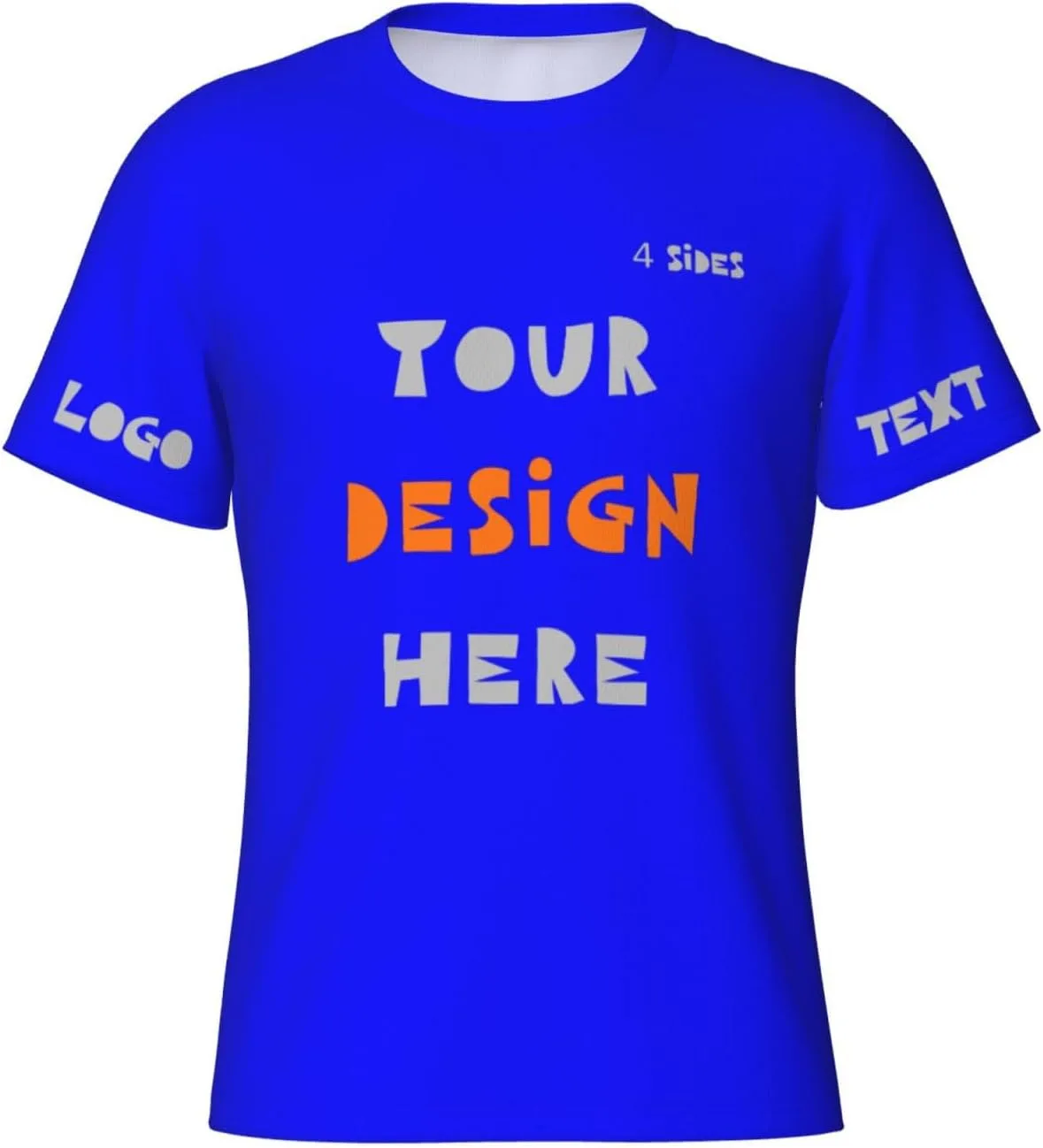 

Футболка с принтом на 4 сторонах