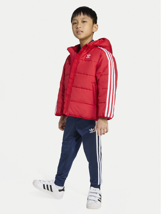 Зимняя куртка loose fit adicolor JV8550 Adidas, красный — фото 2