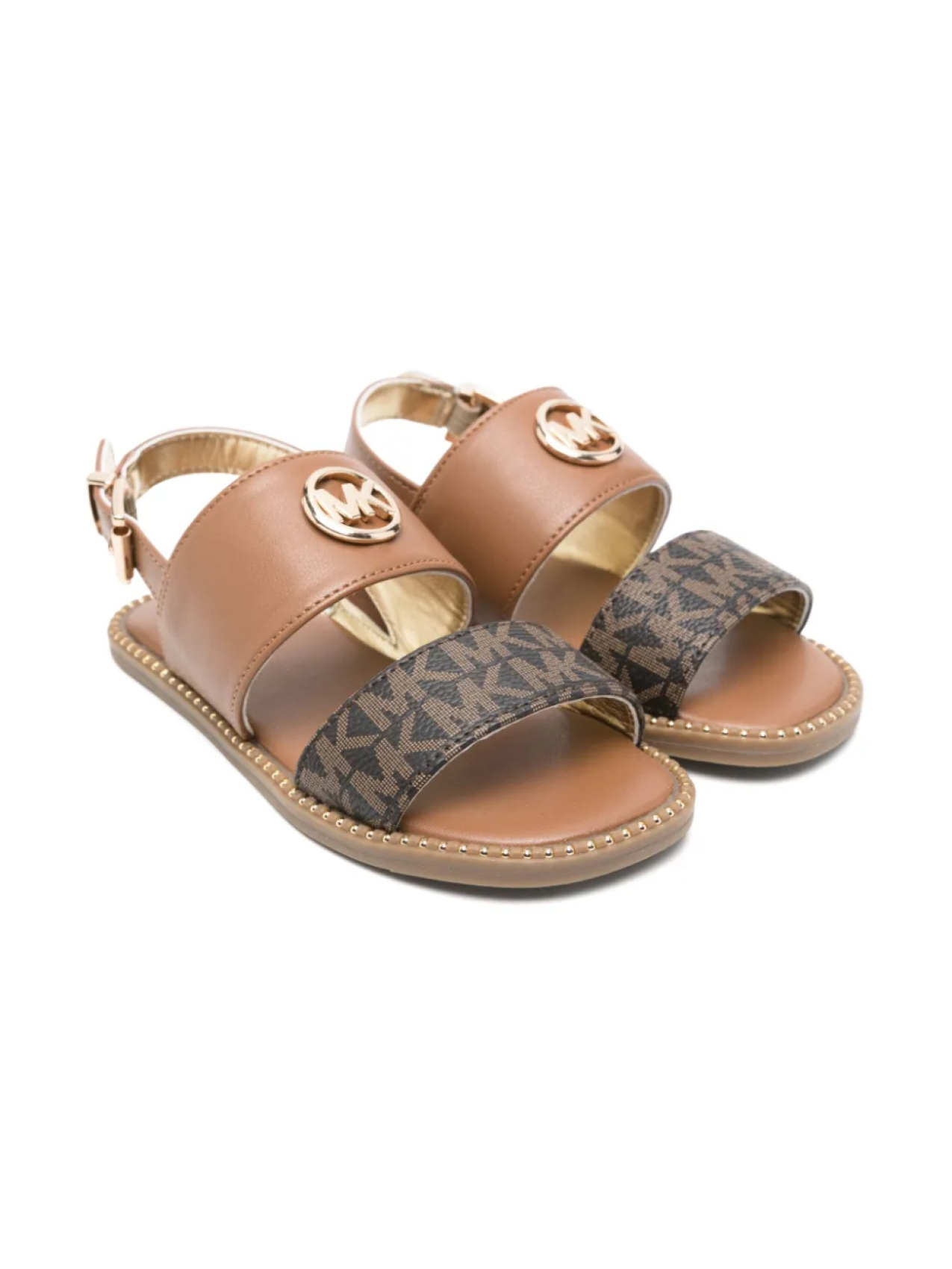 

Michael Kors Kids сандалии с ремешком на пятке, коричневый