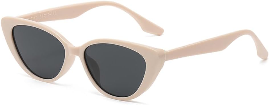 

Модные винтажные солнцезащитные очки «кошачий глаз» маленького размера для женщин и мужчин, в стиле ретро, ​​Sutra, для улицы, солнцезащитные очки Lady UV400 HHZZYVY, Beige Grey