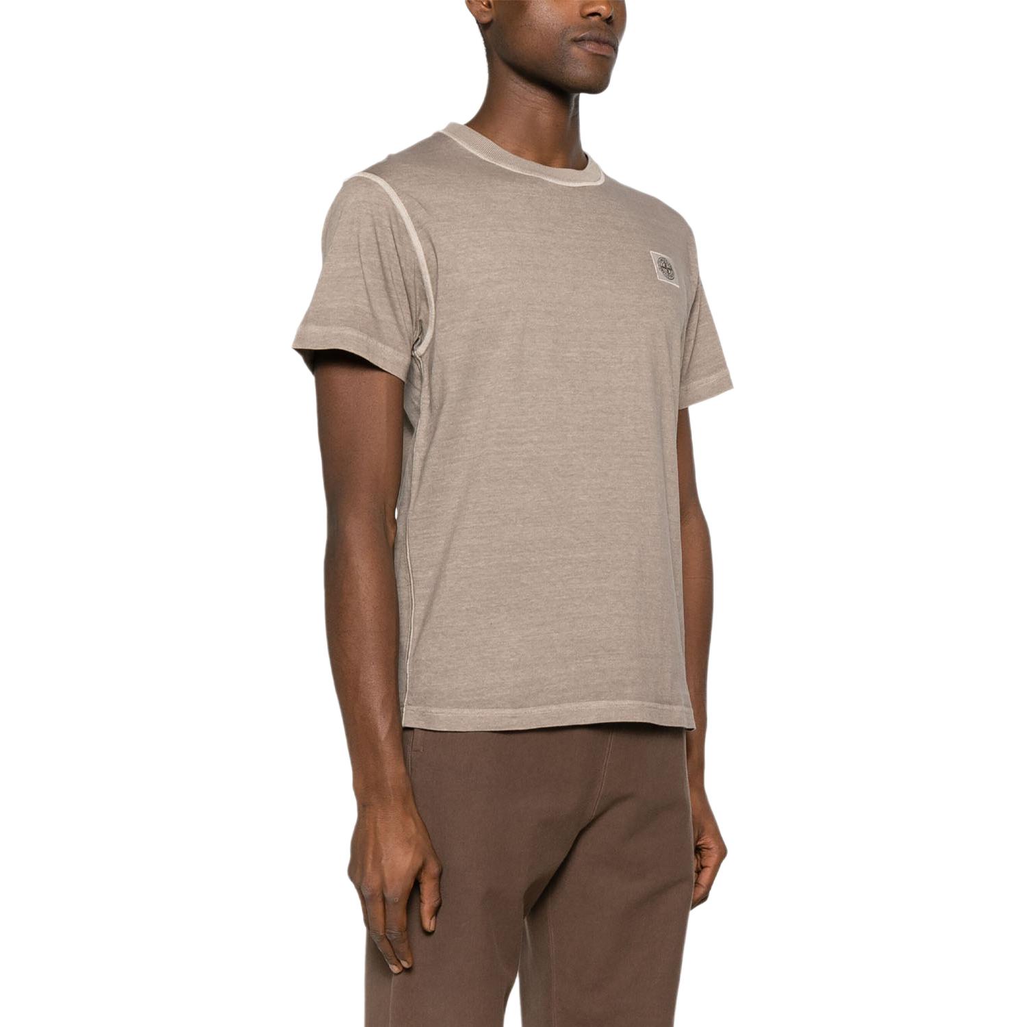 

Футболка мужская коричневая STONE ISLAND