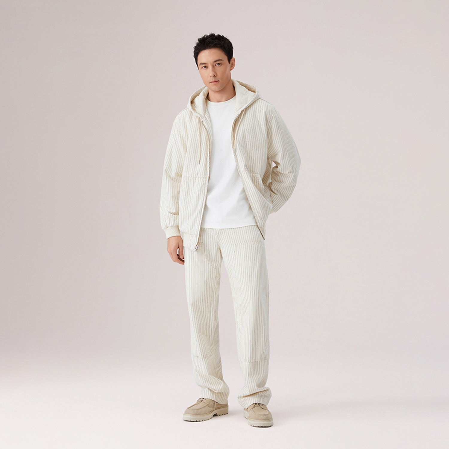 Levis Джинсы мужские Ecru Stripes Moderate Straight Fit — фото 4