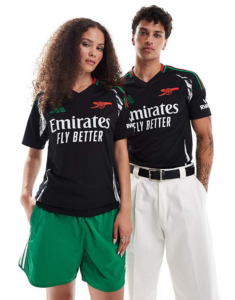 

Черная выездная футболка унисекс adidas Football Arsenal FC 24/25