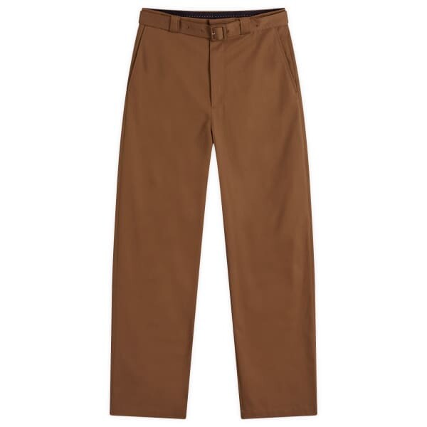 

Брюки Paulsons из хлопчатобумажной саржи с поясом Dries Van Noten, коричневый