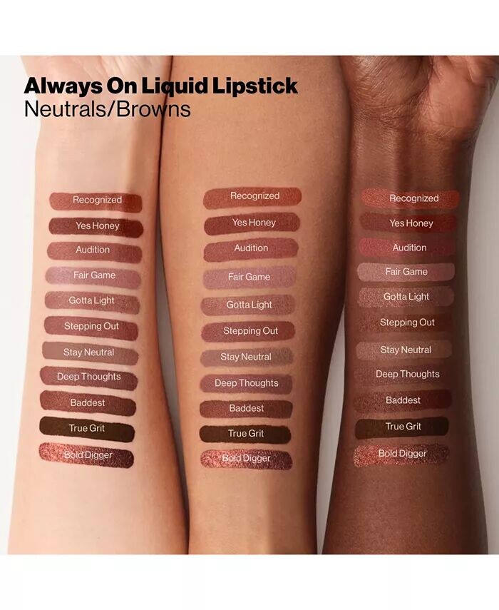 Стойкая матовая жидкая губная помада Always On Smashbox, цвет Audition (neutral rose matte) — фото 4
