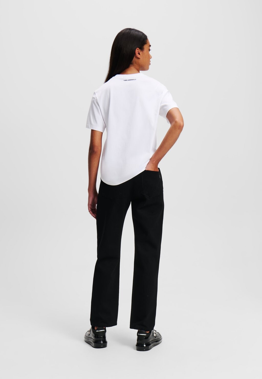

Джинсы свободного кроя GIRLFRIEND KARL LAGERFELD, цвет Black Denim