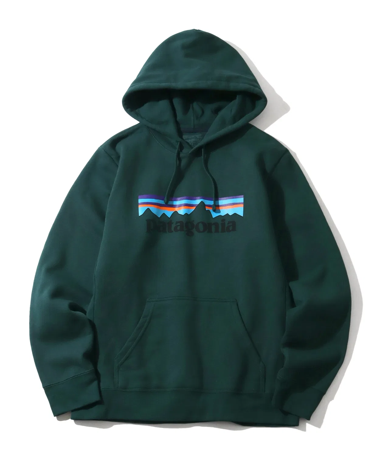 Толстовка с капюшоном Patagonia P-6 Logo Uprisal Hoody из переработанных материалов зелёного цвета