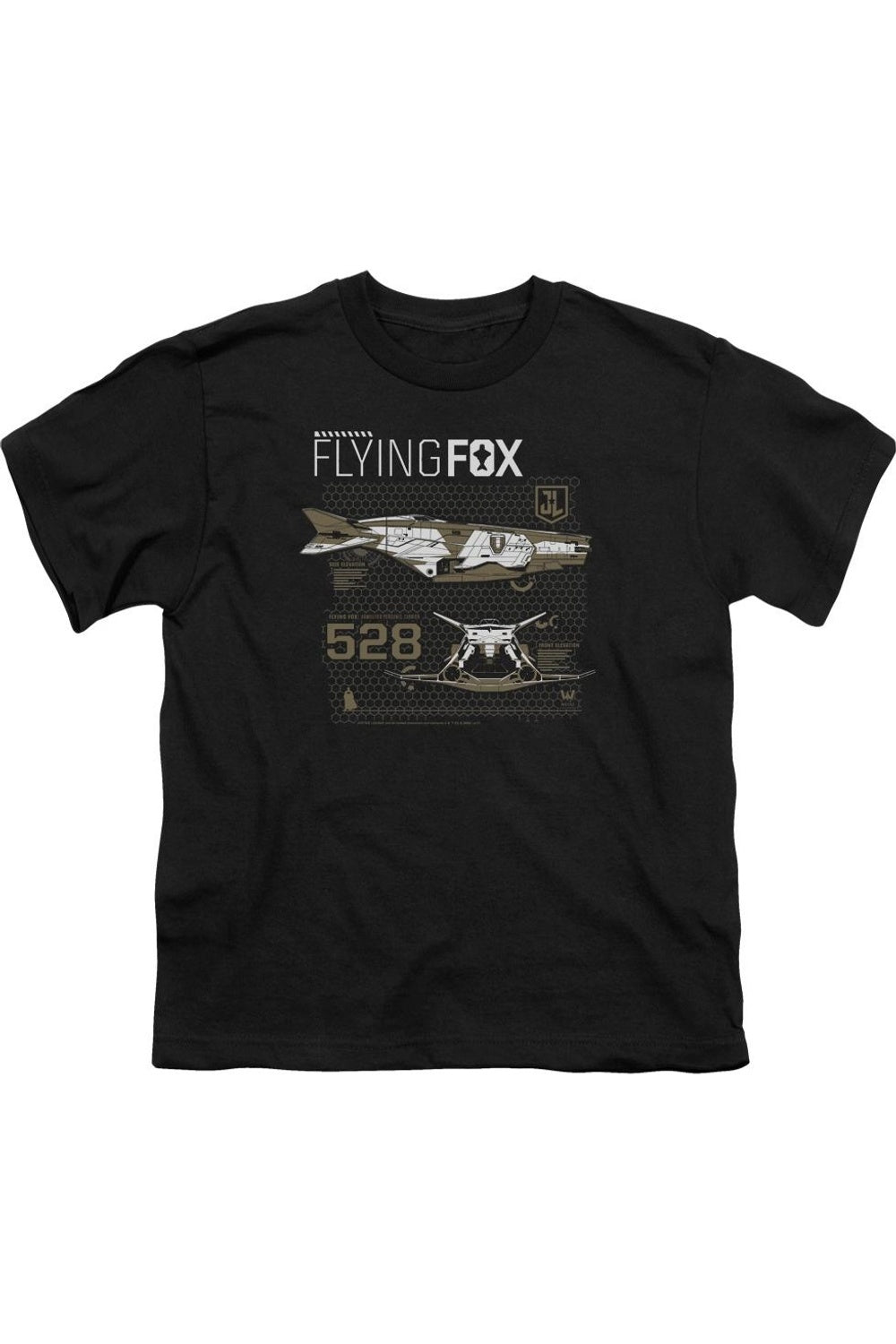 

Футболка с коротким рукавом для подростков "Летучая лисица" из фильма "Лига справедливости" Gildan, черный