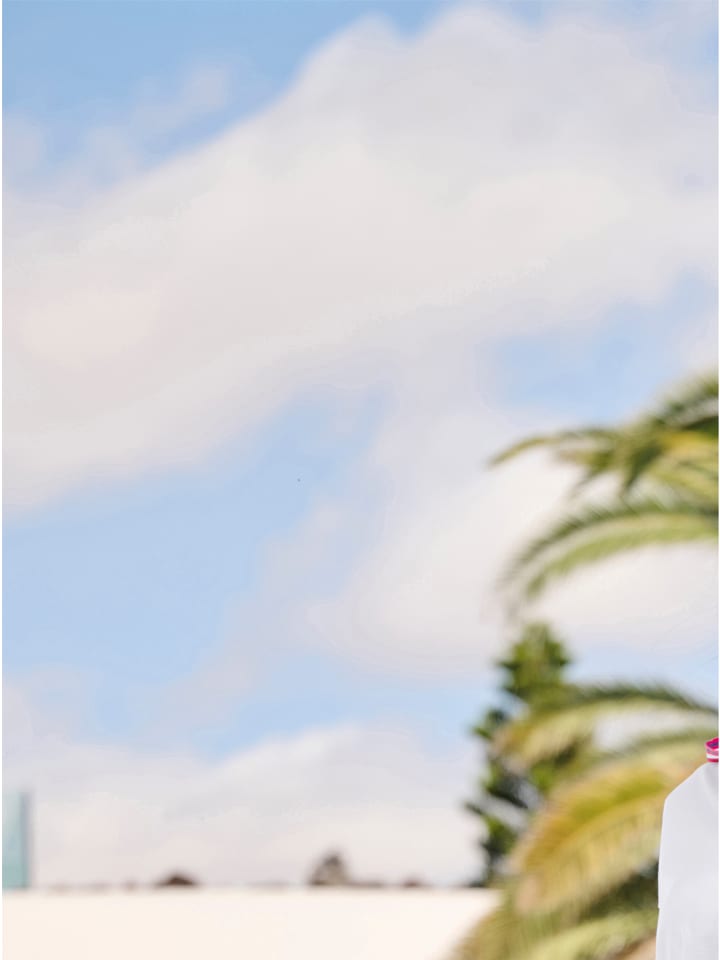 

толстовка с капюшоном белого и розового цветов Heine