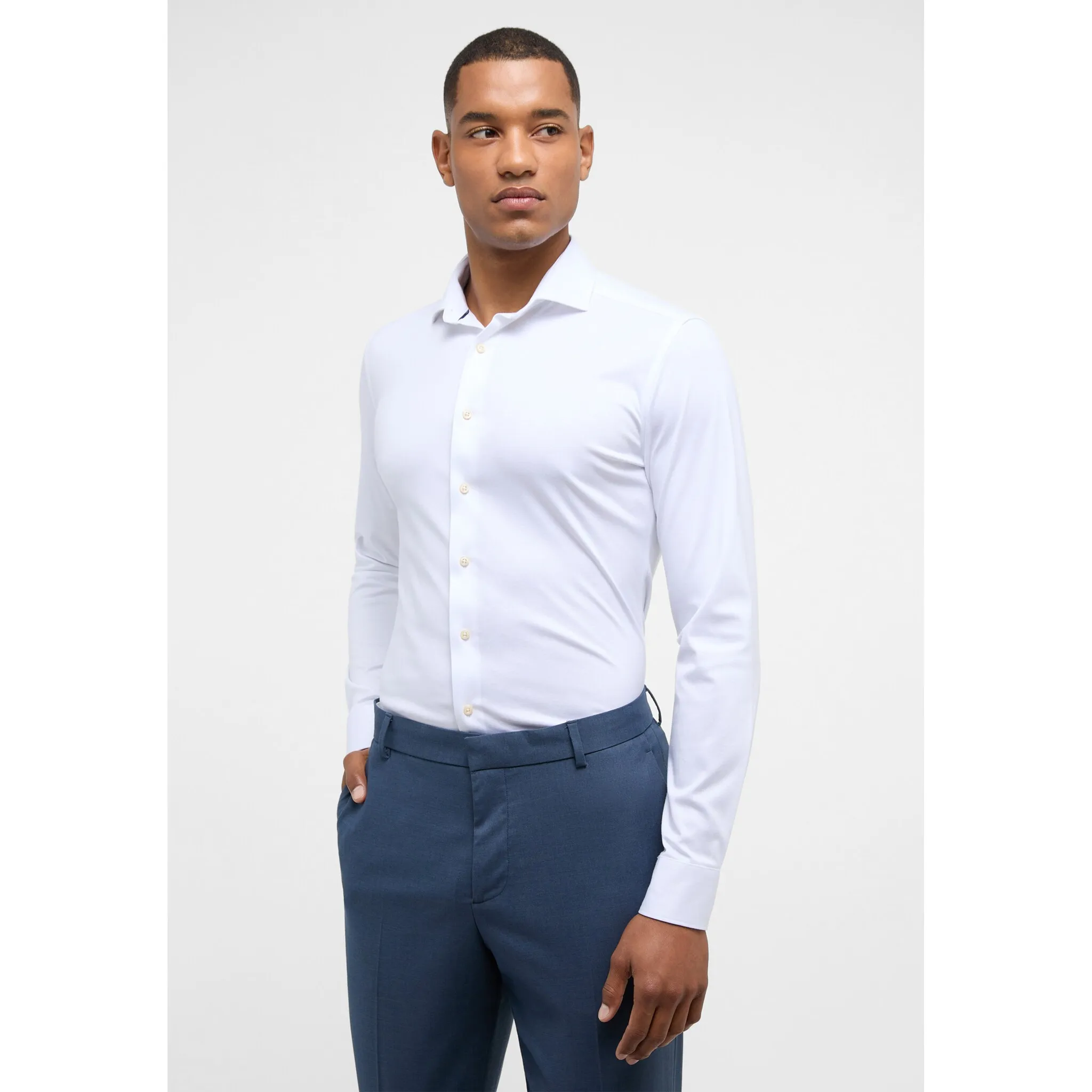 

Рубашка Eterna с длинными рукавами "SLIM FIT", белый
