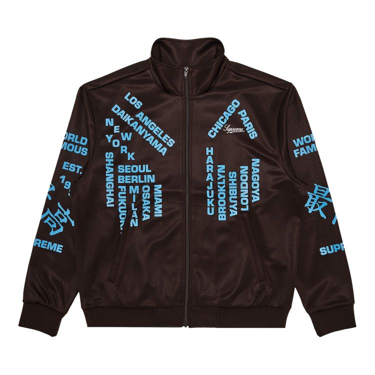 

Спортивная куртка Supreme Worldwide Tricot Track Jacket, Brown