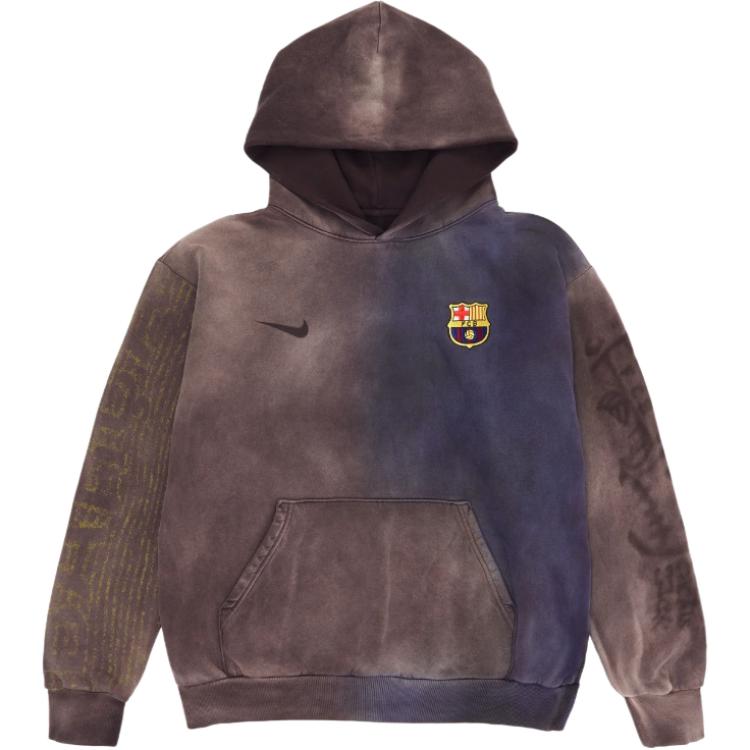 

Толстовка Nike Fc Barcelona X Cactus Jack Split Dye Crest Travis Scott, коричневый