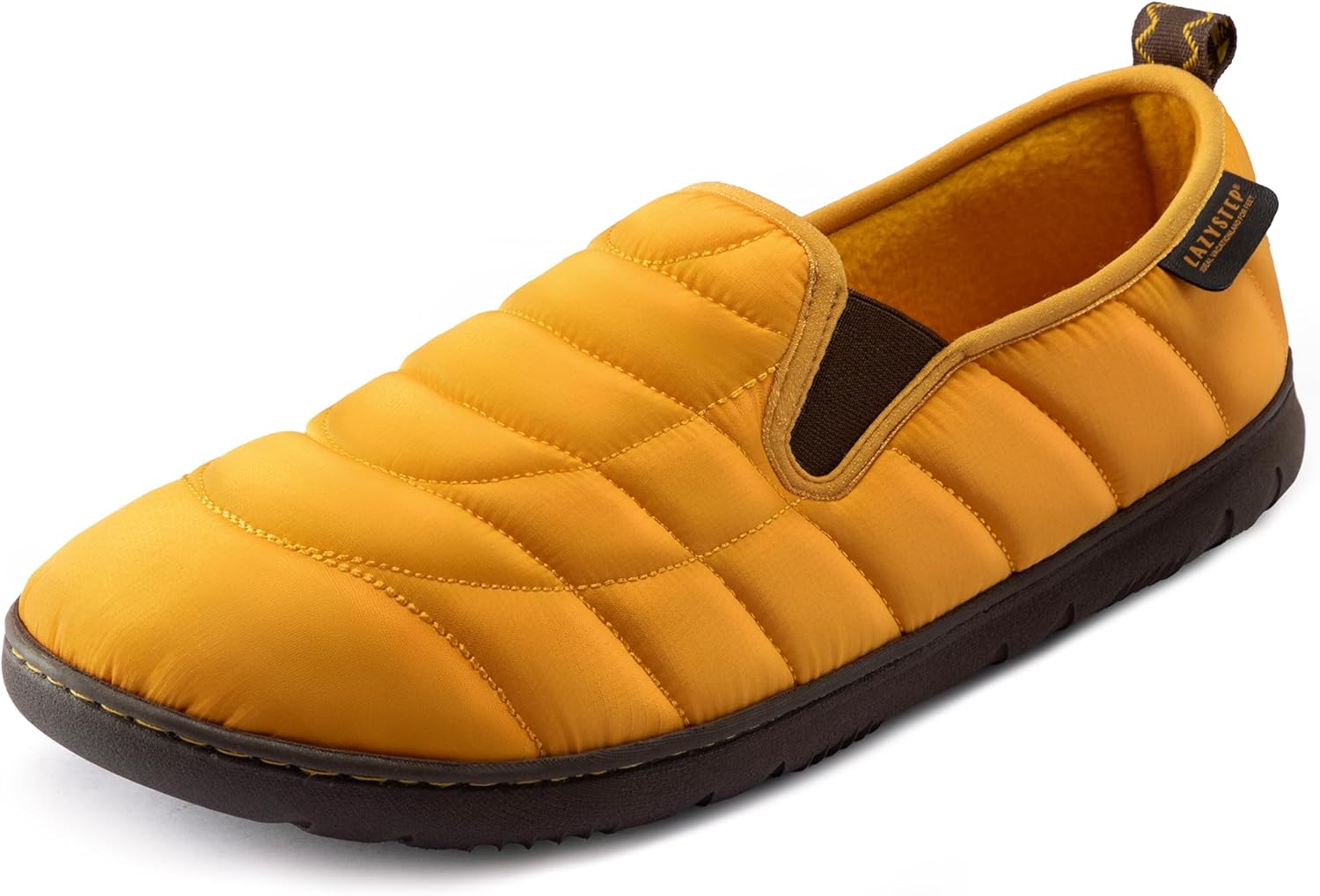 

Мужские мокасины-тапочки LazyStep с эффектом памяти и для использования в помещении и на улице, желтый