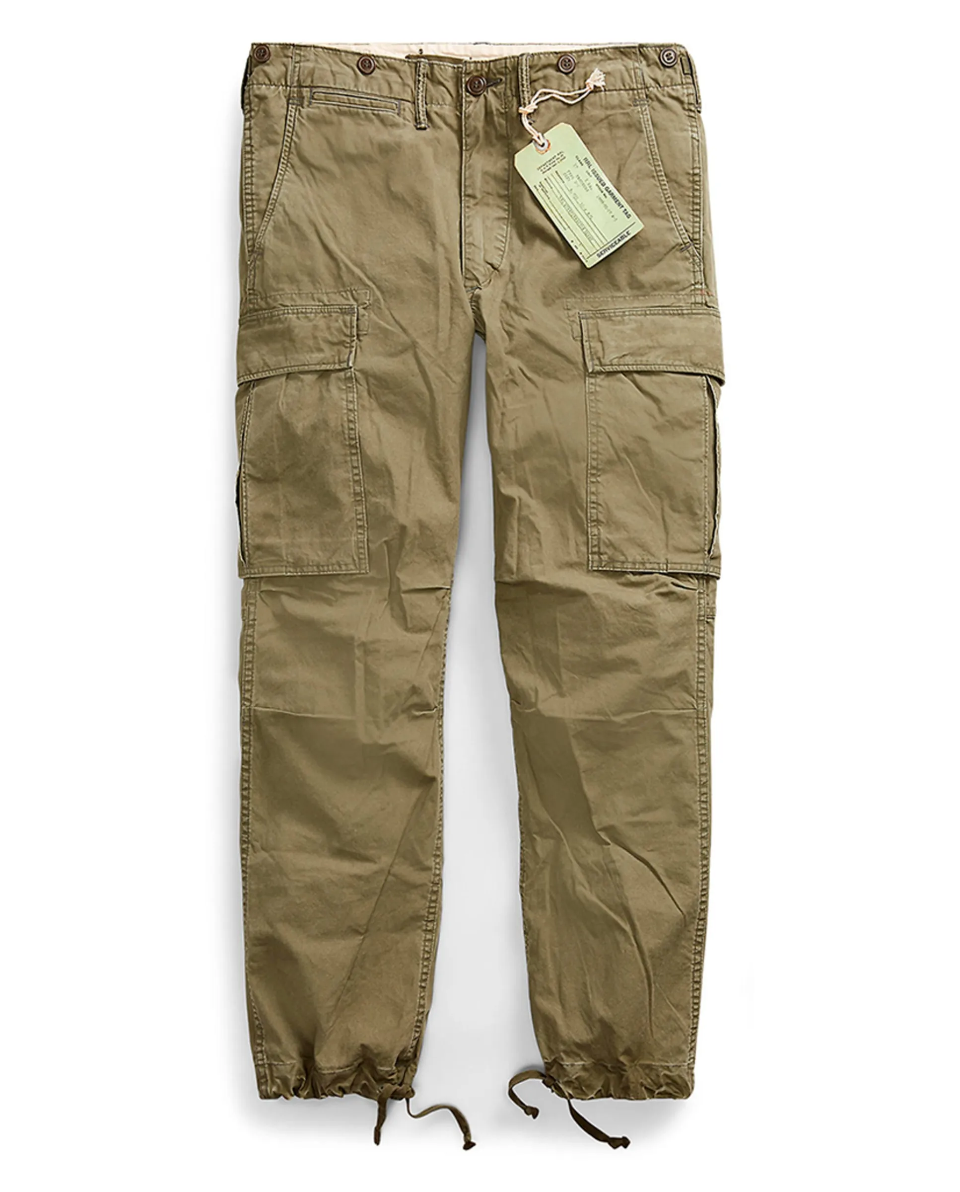 

Мужские карго-брюки в стиле милитари из поплина Polo Ralph Lauren, хаки