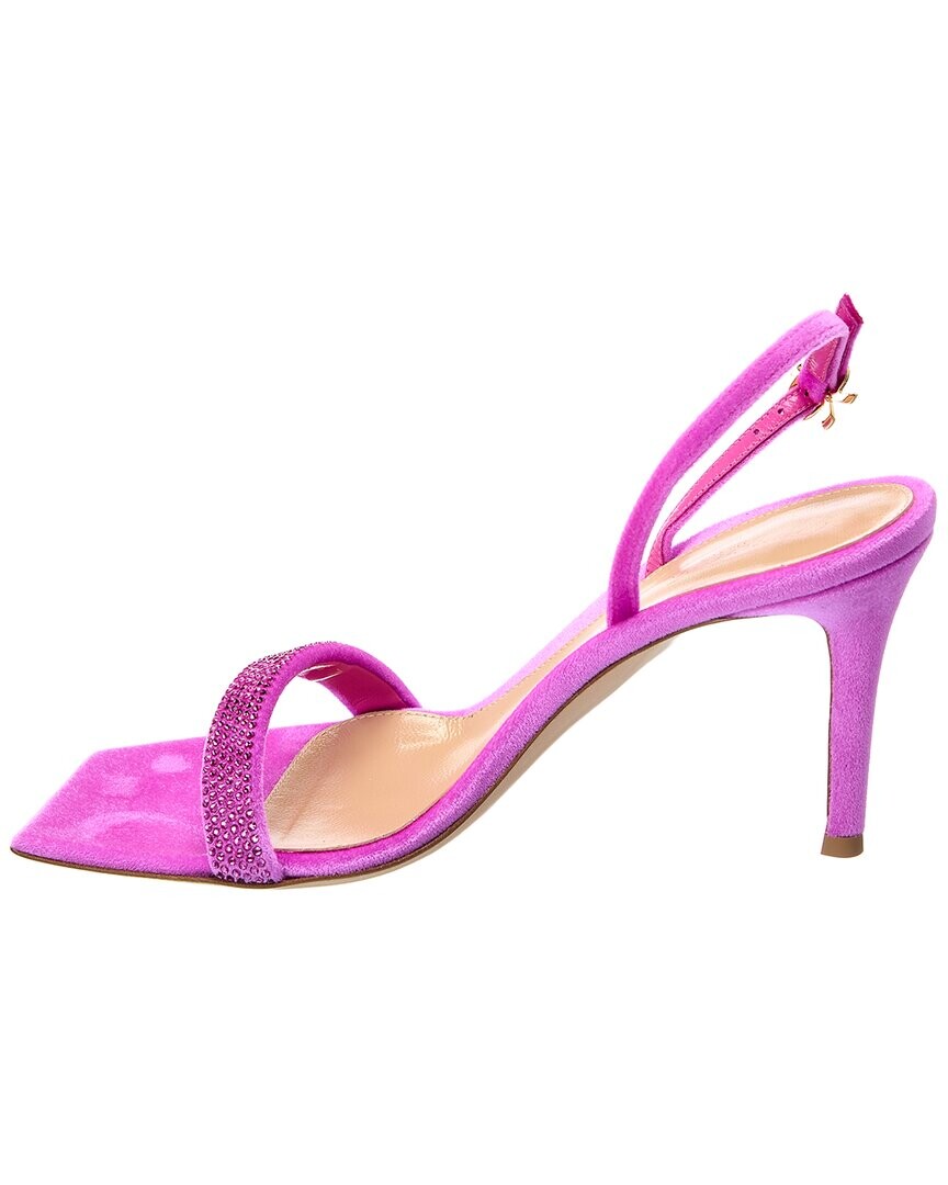 Сандалии Gianvito Rossi Britney 85 из синели, фиолетовый — фото 4