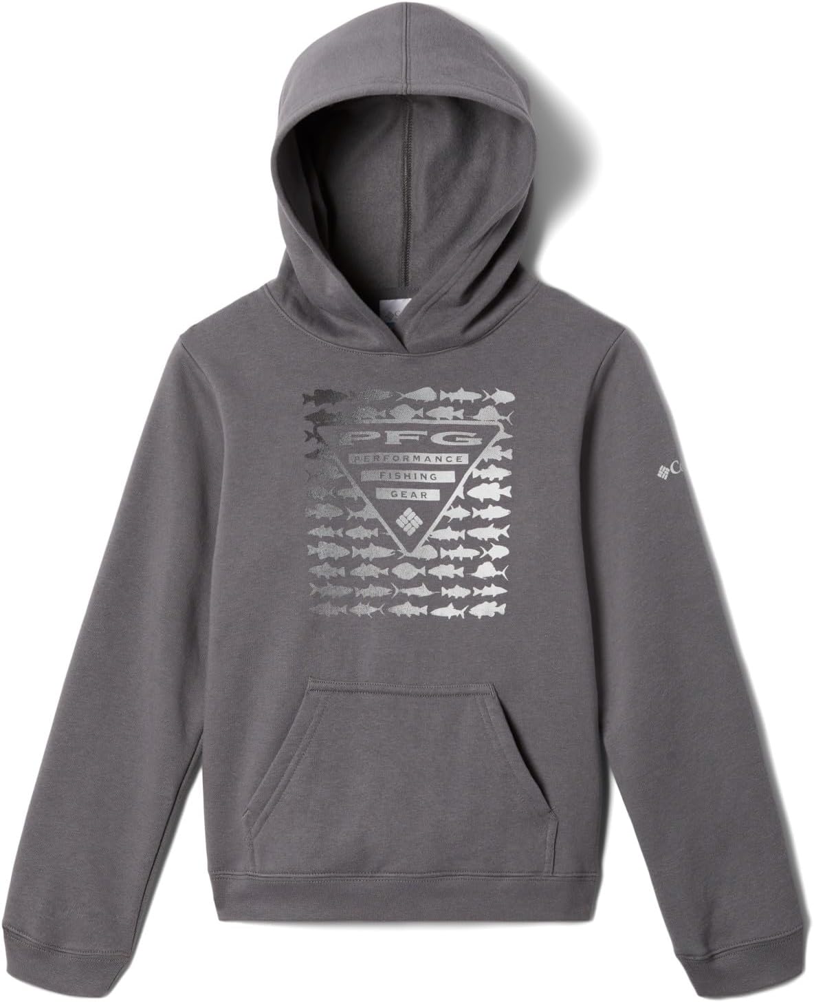 

Колумбия мальчики Pfg Elements Hoodie худи Columbia, City Grey/Pfg Elements