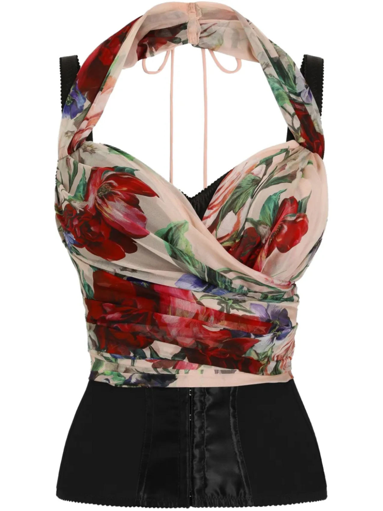 

Топ с цветочным принтом Dolce & Gabbana, красный