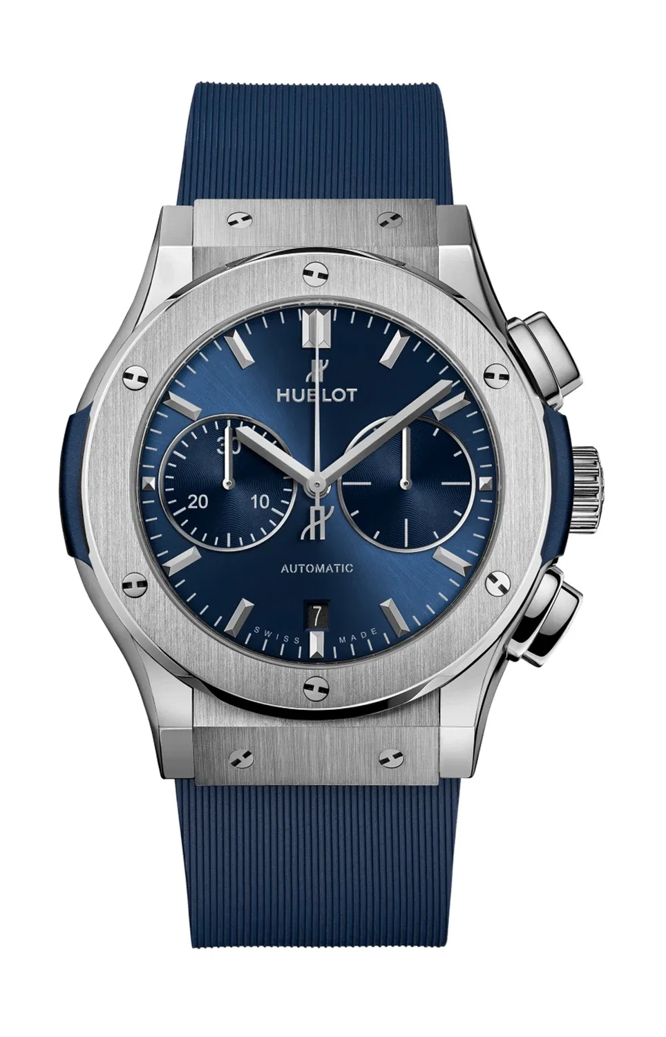 Классик Фьюжн Хронограф Титан Синий 45 мм - 521.NX.7170.RX HUBLOT, черный