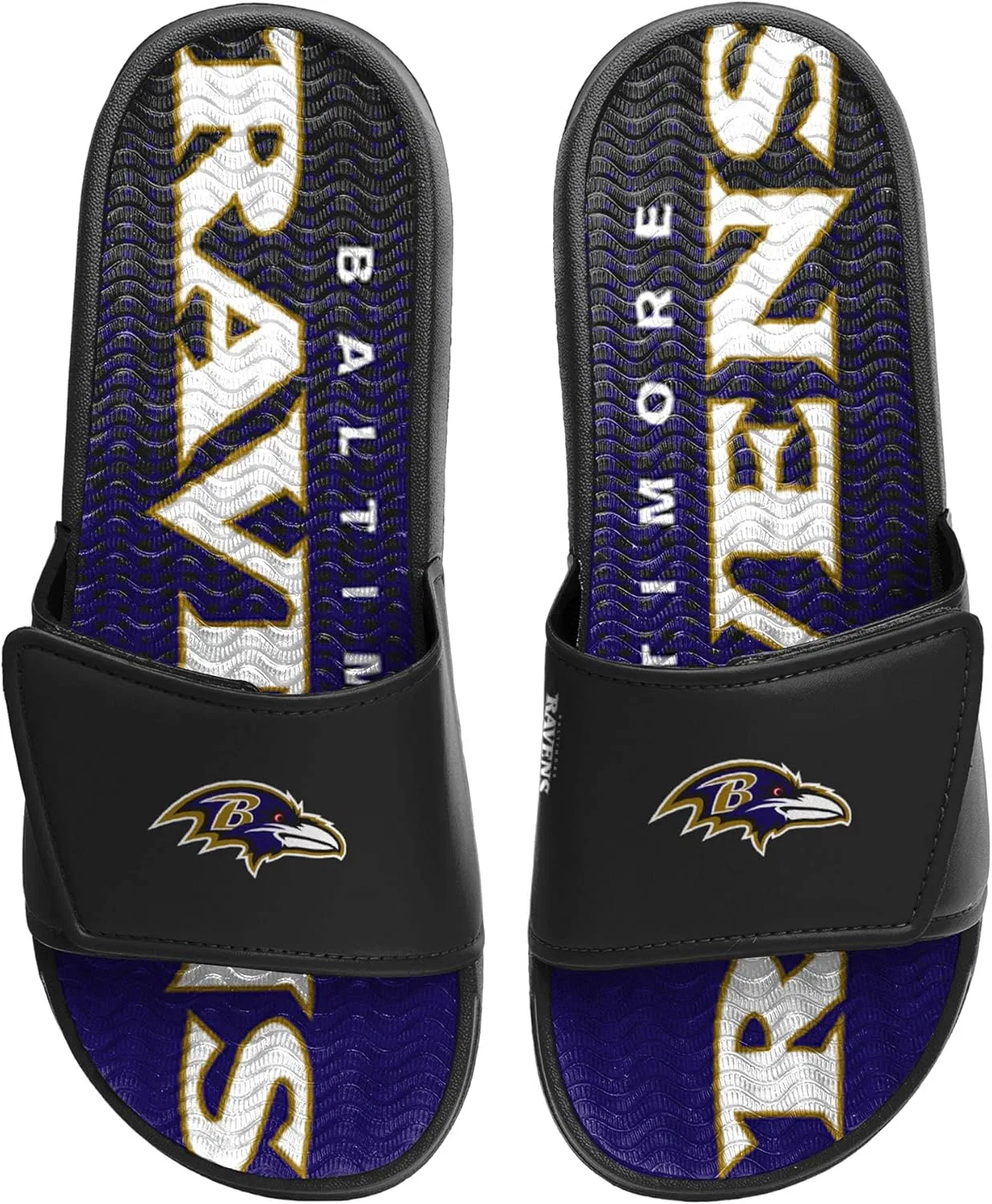 Мужские спортивные тапочки FOCO Legacy Velcro Sport Slide New York Giants Legacy Sport с застежкой-липучкой - размер Large, 3-Wordmark With Colour Gradient — фото 2