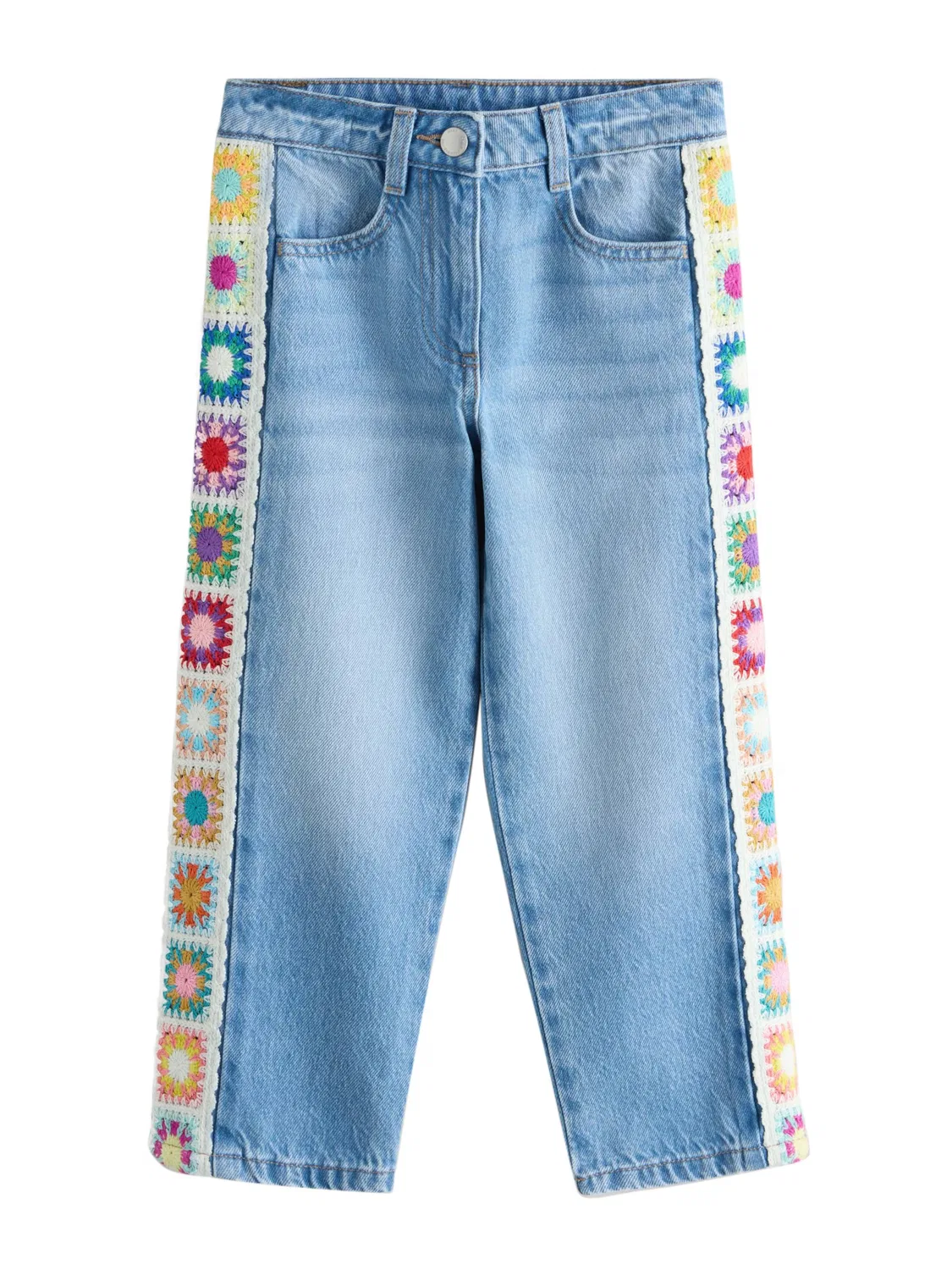 Бочкообразные джинсы Next, Blue Denim