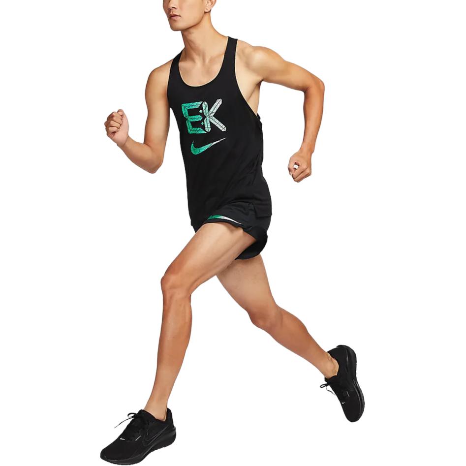 Nike Мужские шорты для спорта dri fit черный/черный/stadium green — фото 4