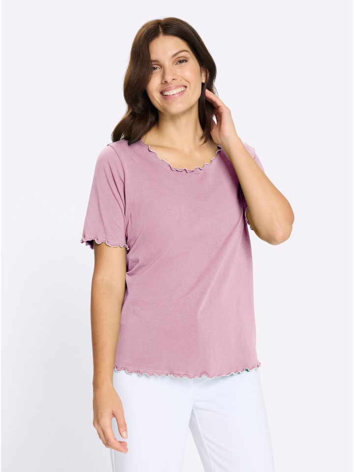 

Рубашка с короткими рукавами розового цвета Sieh an!