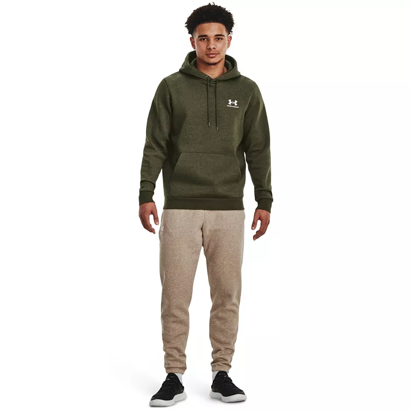 

Мужская флисовая толстовка Under Armour Icon, цвет Marine Od Green/White