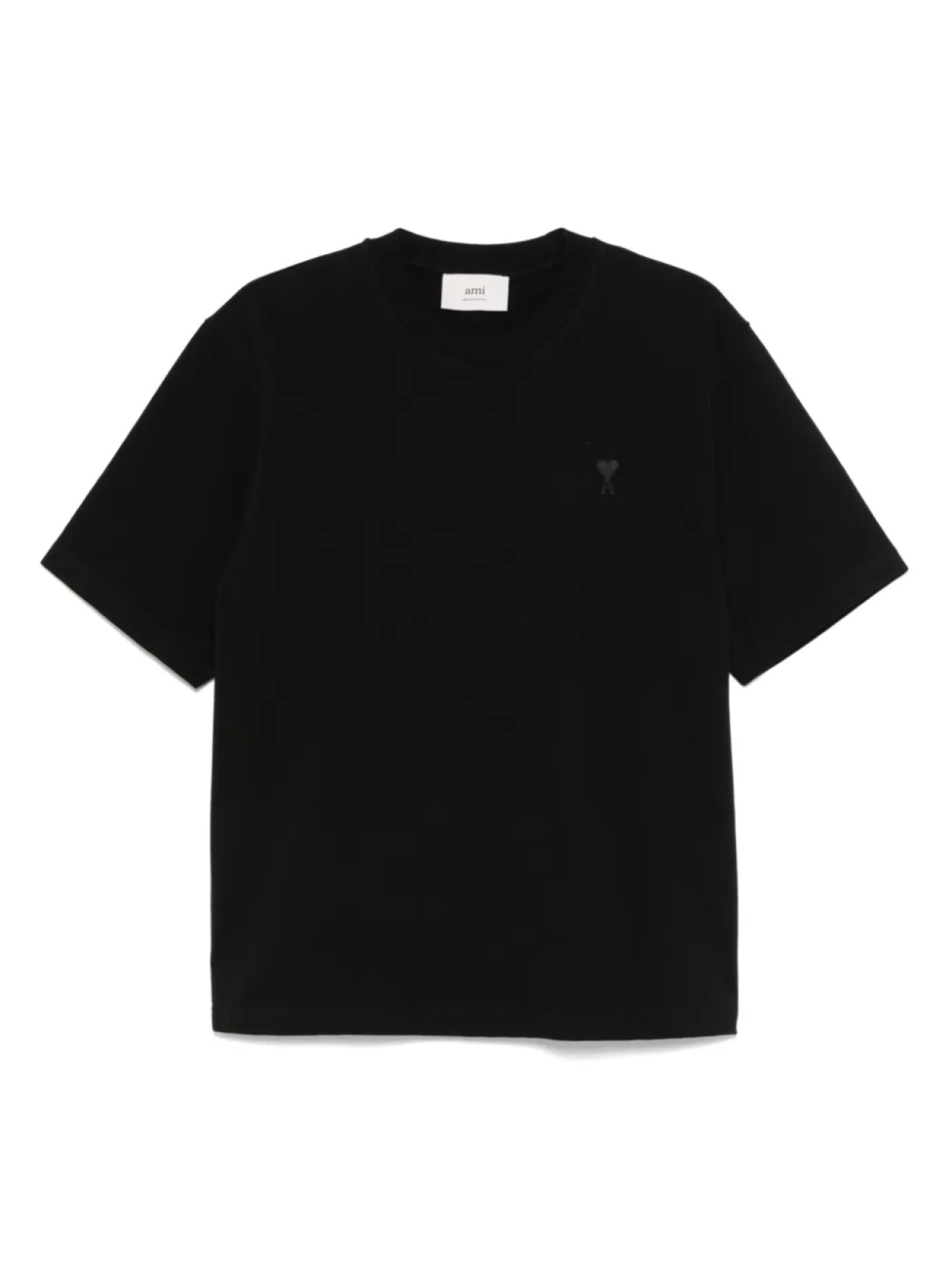 

AMI Paris футболка из органического хлопка, черный
