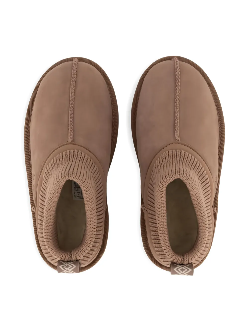 Ботинки без шнуровки с ребристыми манжетами Ugg Kids, нейтральный — фото 2
