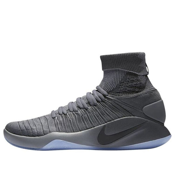 

Кроссовки hyperdunk 2016 flyknit Nike, серый