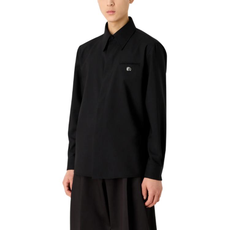 Emporio Armani Мужская черная рубашка SS24 — фото 3