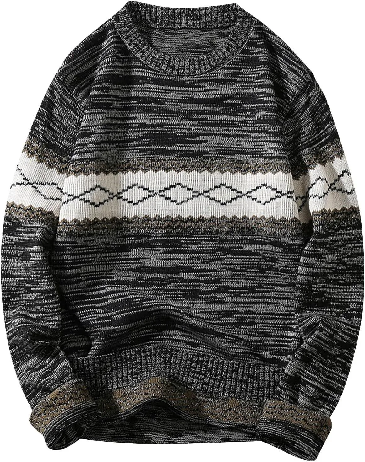 

Мужской свитер с принтом Diamond Print, длинный рукав, Plus Size Dgoopd