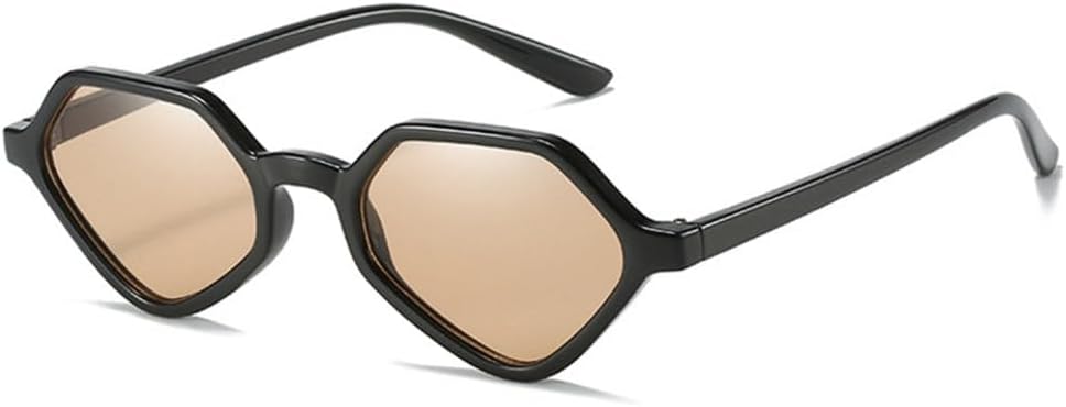 

Солнцезащитные очки Retro Polygon 2027 для женщин, модные градиентные оттенки, защита от УФ-излучения UV400, трендовые солнцезащитные очки для мужчин MTZJH, Black Champagne