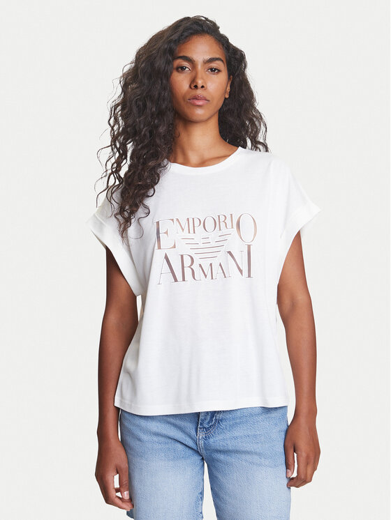 

Свободная футболка EW000616 AF12187 U1131 Emporio Armani, белый
