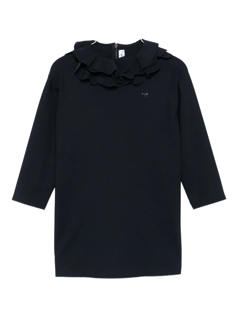 

Платье с оборчатым воротником Il Gufo, синий