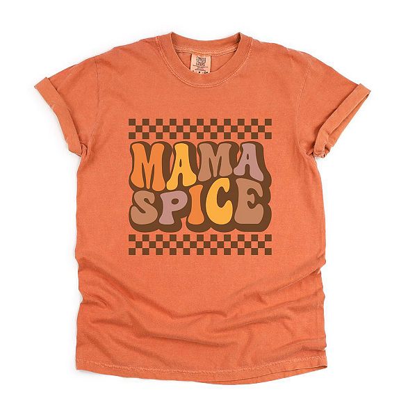 

Футболка Mama Spice в клетку с эффектом окрашивания Simply Sage Market, Yam