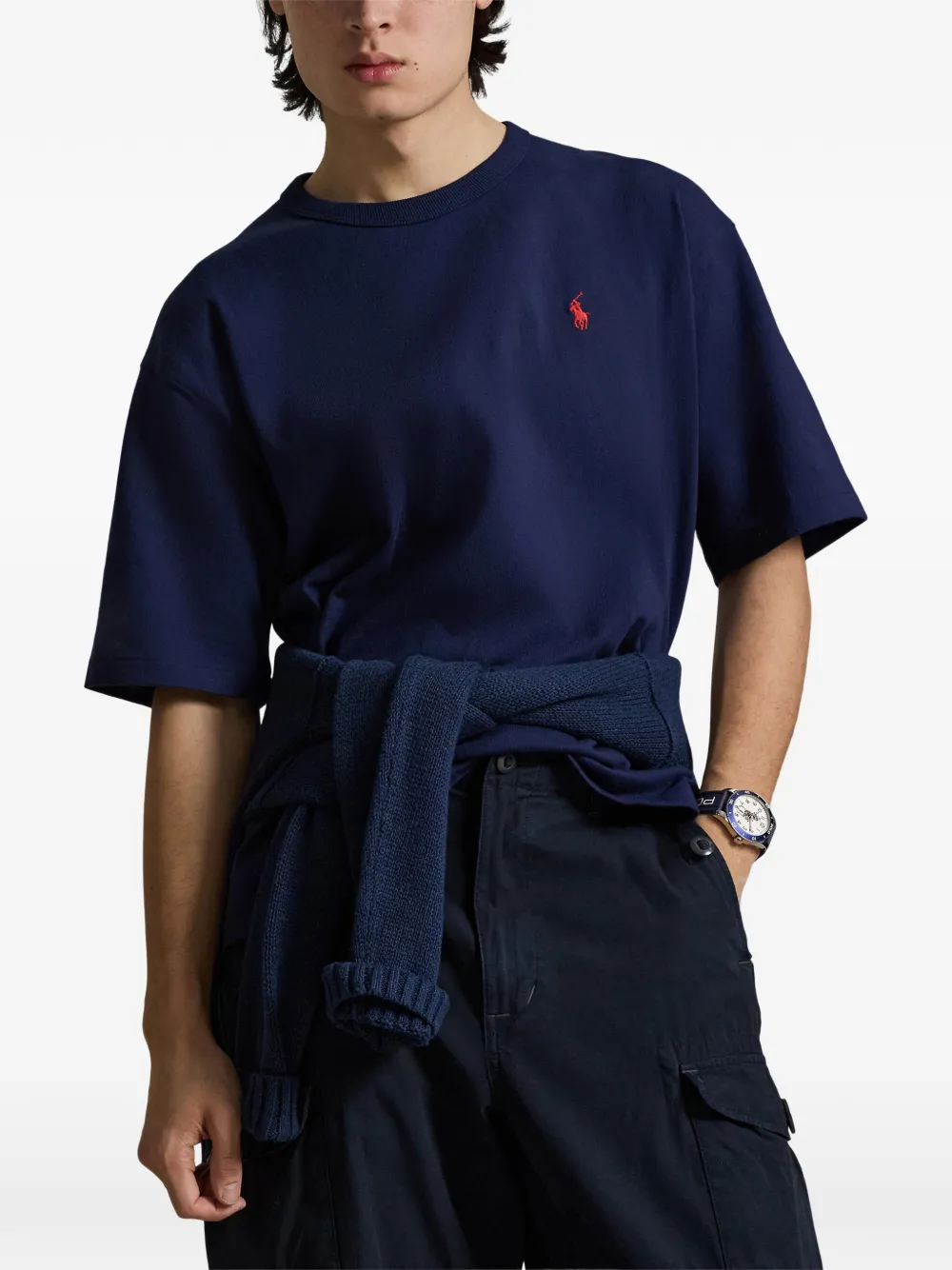 Футболка с короткими рукавами и круглым вырезом Polo Ralph Lauren, синий — фото 3