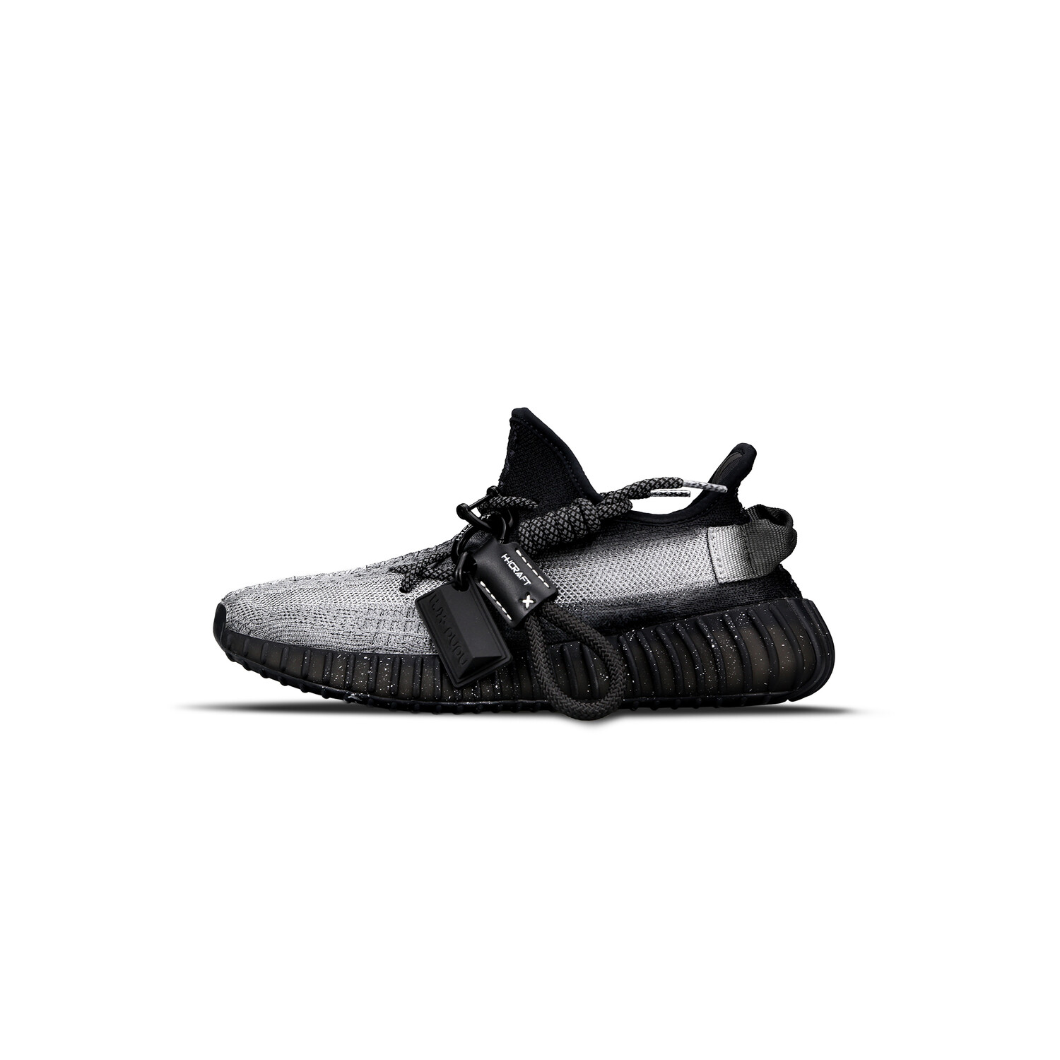 Кроссовки adidas originals Yeezy Boost 350 V2 Lifestyle Shoes Unisex Low-top Black/silver, черный/серебряный