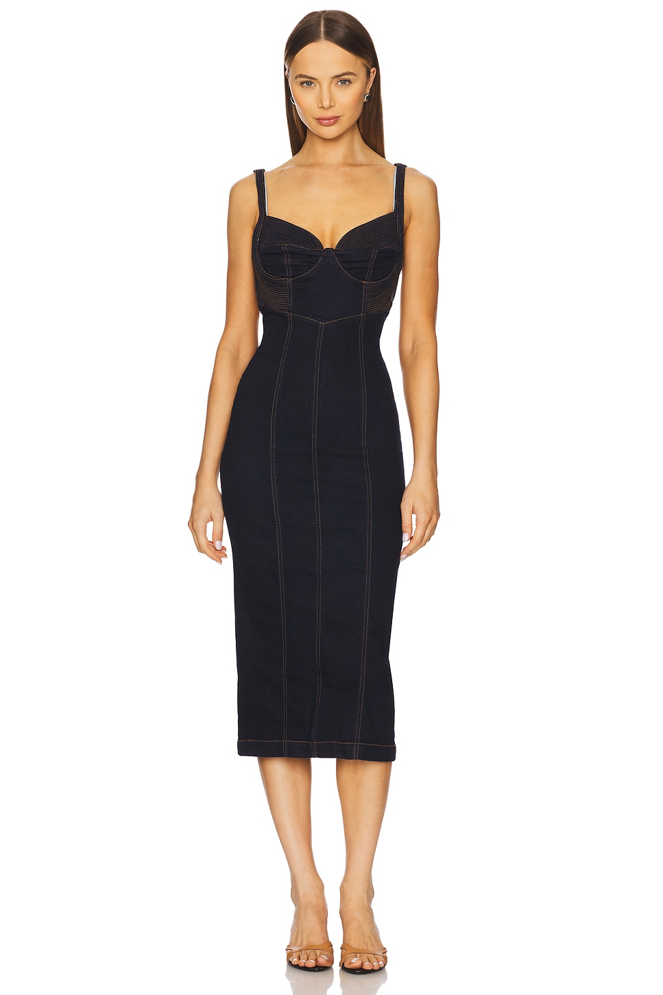

Джинсовое платье миди X revolve caitlin от Free People, city rinse