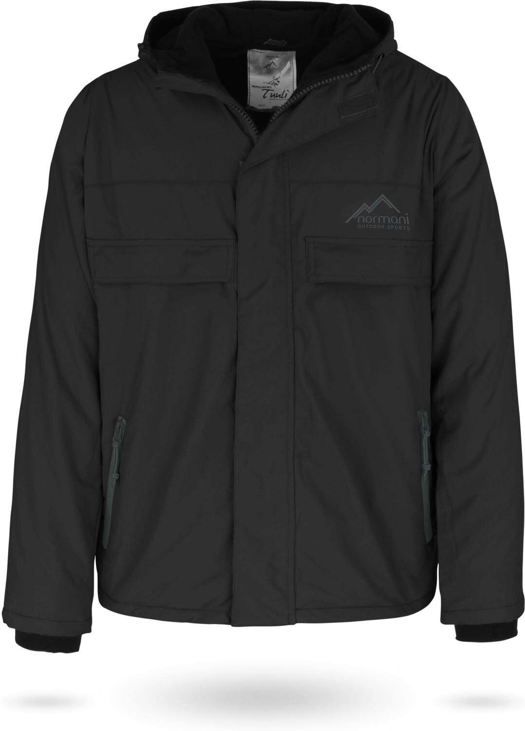 

Дождевик Normani Outdoor Sports Herren Windjacke Tuuli, черный