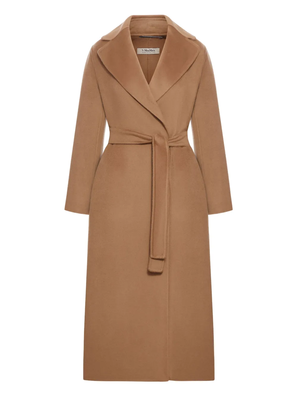 

Шерстяное пальто с поясом 'S Max Mara, коричневый