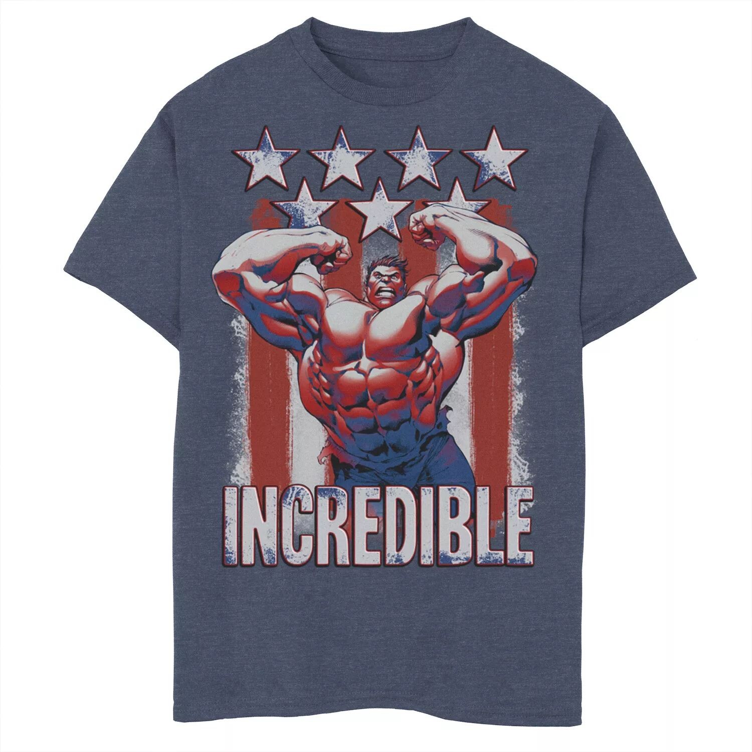 

Футболка с рисунком Marvel Hulk Incredible Stars and Stripes для мальчиков 8–20 лет Licensed Character