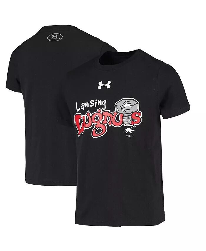 

Футболка с логотипом команды «Big Boys and Girls» черная Lansing Lugnuts Under Armour